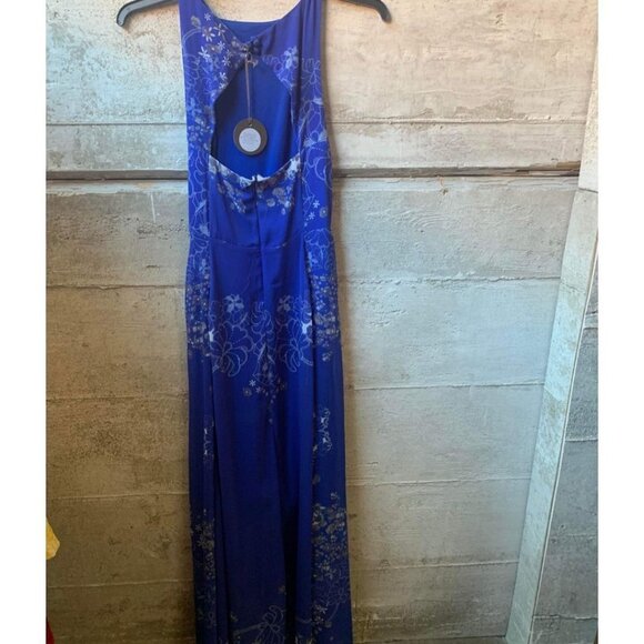 Eva Franco Anthropologie Blue Maxi Sleeveless Dress - Picture 3 of 3